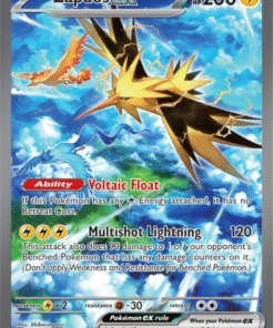 2023 Pokemon Scarlet & Violet 151 Zapdos ex 202/165 Holo SIR NM